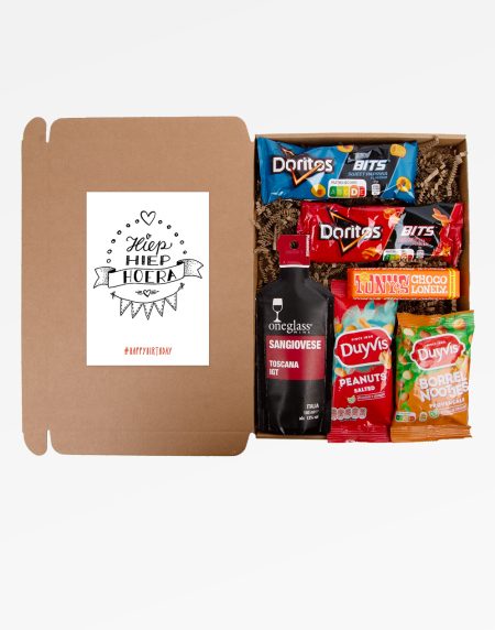 Hiep hiep hoera - Borrelpakket - brievenbuspakketje