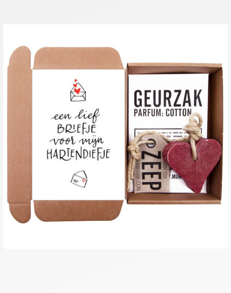 Briefje voor mijn Hartendiefje - Zeep Hart