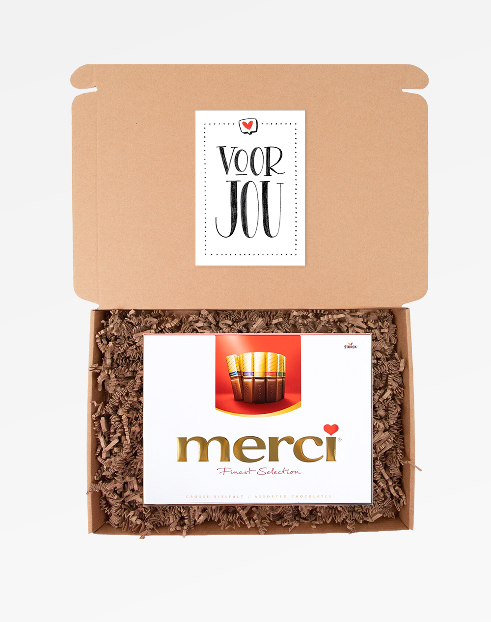 Merci - Brievenbus Pakketje met kaart