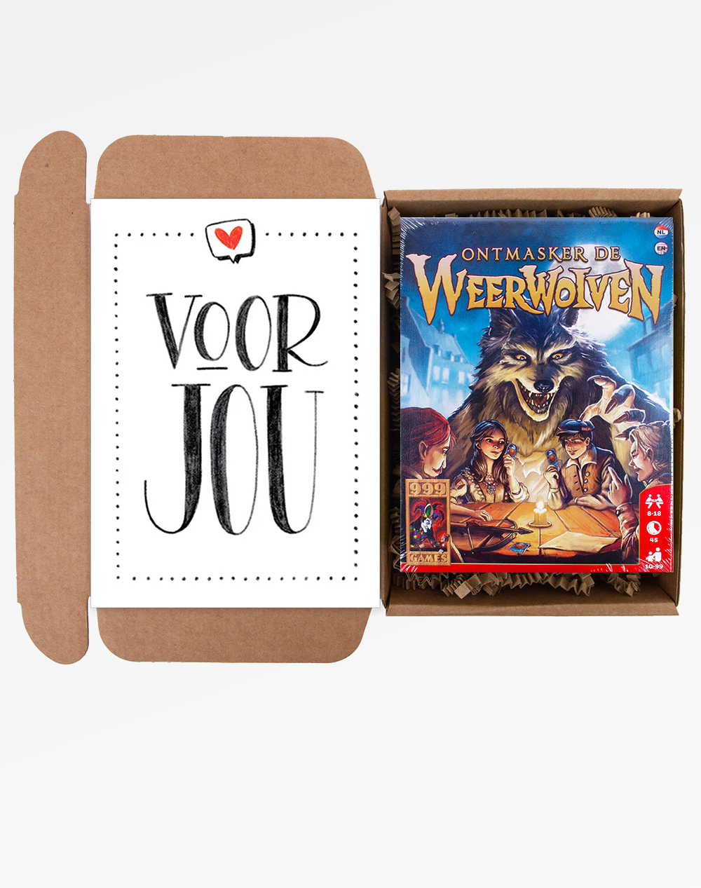 Weerwolven - Kaartspel in een Brievenbus Pakket
